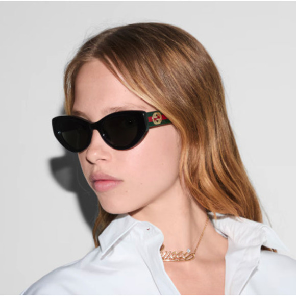NWT Gucci GG1862S-001 Havana 52mm Sunglasses